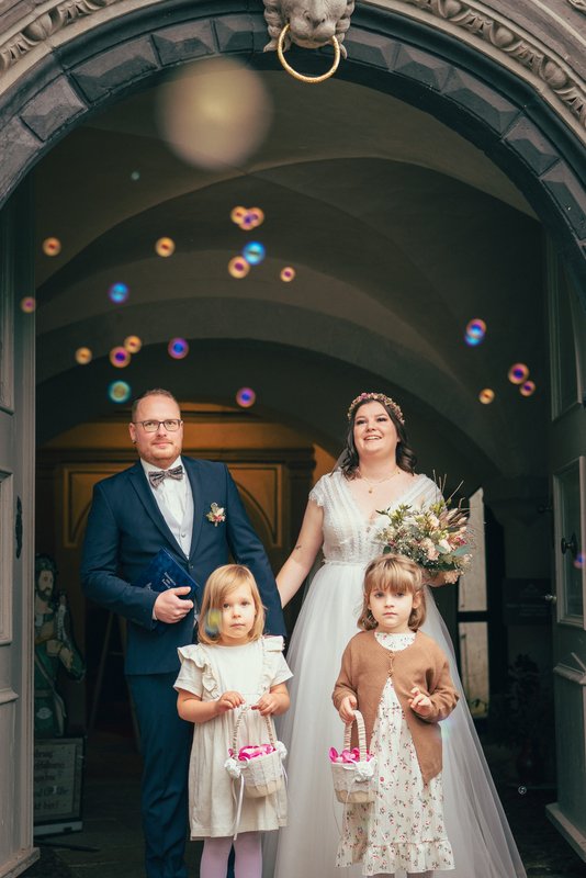 Hochzeitsfotografie im Schloss Lauenstein